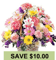 Basket Of Cheer Bouquet