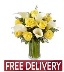 Sunny Celebration Bouquet<br><B>FREE NEXT DAY DELIVERY from Flowers All Over.com 