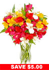 Alstroemeria Vase Arrangement