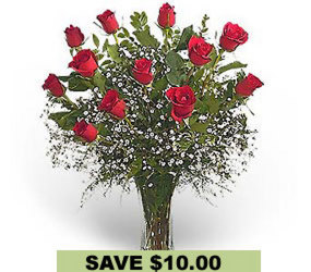 Valentines Red Roses<br><b>Florist Delivered</b>