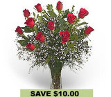 Valentines Red Roses<br><b>Florist Delivered</b>