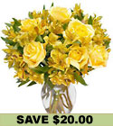Sunny Days Rose Bouquet