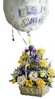 Baby Boy Bouquet with Balloons
