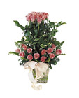 Korea- Pink Rose Arrangement in Basket