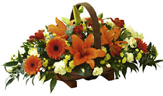 Traditional Basket (orange/yellow)