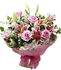 Rose & Lily Hand tied (pink)