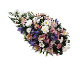Pink & White Funeral Spray