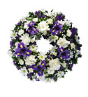 Blue & White Wreath