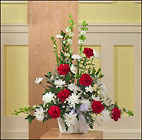 Red and White Traditional Mache