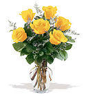 Valentines Day Roses<br>Super Six<b> YELLOW</b>