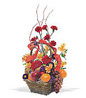 Fall Fruits and Flowers Basket
