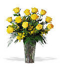 Valentines Yellow Roses<br><b>Florist Delivered</b>