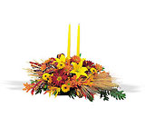 Bountiful Centerpiece with Tapers