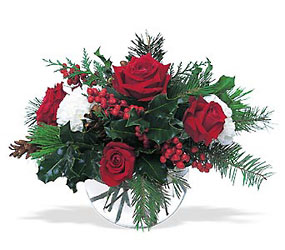 Holiday Bubble Bowl Arrangement 