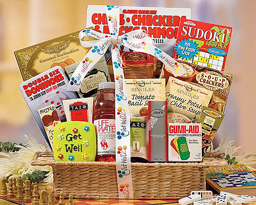 Get Well Gift Basket from Flowers All Over.com 