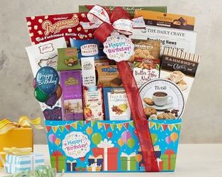 Happy Birthday Gift Basket<b> from Flowers All Over.com