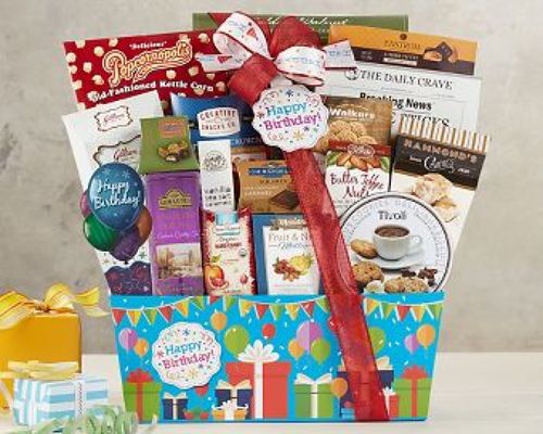 Happy Birthday Gift Basket<b> from Flowers All Over.com 