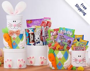 Easter Bunny Tower<br><b>FREE SHIPPING! from Flowers All Over.com