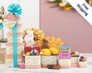 Springtime Easter Tower<br><b>FREE GROUND SHIPPING! from Flowers All Over.com 