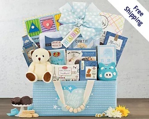 Bundle of Joy - Blue<br><b>FREE GROUND SHIPPING! from Flowers All Over.com 