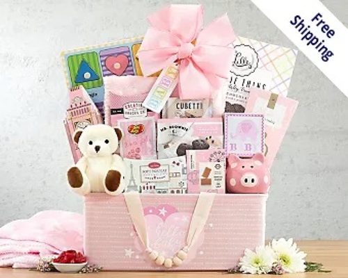 Bundle of Joy - Pink<br><b>FREE GROUND SHIPPING! from Flowers All Over.com 