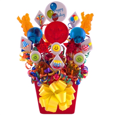 Birthday Celebration Tin lollipop bqt from Flowers All Over.com 