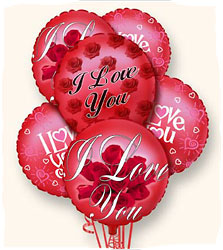 I Love You Balloon Bouquet<b> from Flowers All Over.com