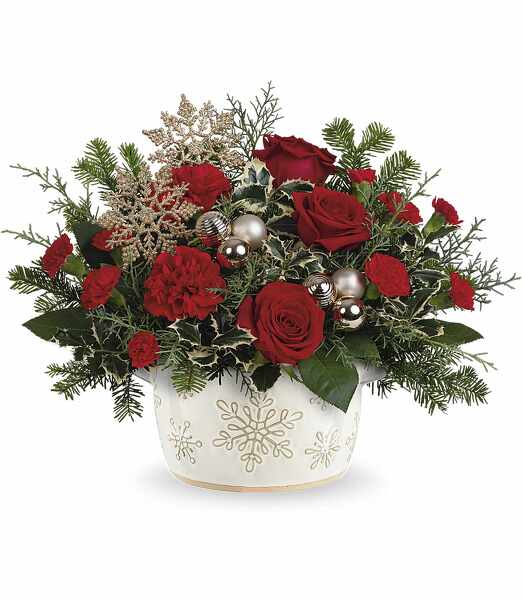 Teleflora's Snowflake Symphony<b><br>FREE DELIVERY from Flowers All Over.com 