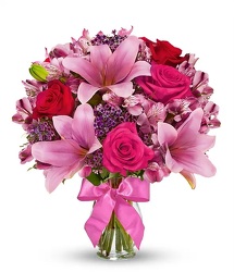 Mom's Roses & Lilies<br><b>FREE DELIVERY from Flowers All Over.com 
