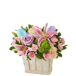 Eggcellent Blooms Basket<br><b>FREE DELIVERY