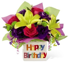 Happiest Birthday<br><b>FREE DELIVERY from Flowers All Over.com 