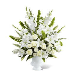 Perpetual Light<br>Funeral Basket<b> from Flowers All Over.com 
