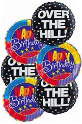Over The Hill Birthday Balloon Bouquet<b> from Flowers All Over.com
