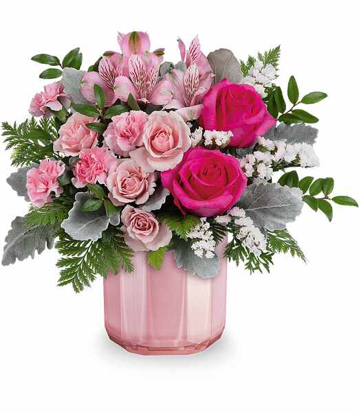 Teleflora's Blushing Gem<br><b>FREE DELIVERY from Flowers All Over.com 