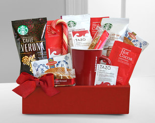 Starbucks Happy Holidays Box<br><b>FREE GROUND SHIPPING! from Flowers All Over.com 