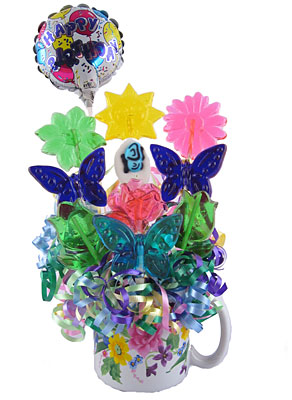 Birthday lollipop bouquet from Flowers All Over.com 