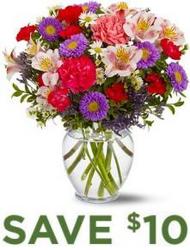 Touches Of Pink<br><b>Same Day Delivery from Flowers All Over.com