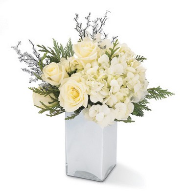 Snow Burst Bouquet from Flowers All Over.com 