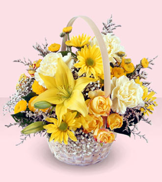 The Flourishing Garden Basket<b> from Flowers All Over.com 