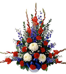 Glory & Honor<br>Sympathy Basket<br><b>FREE DELIVERY from Flowers All Over.com 