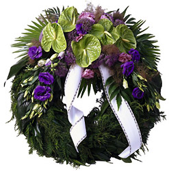Wreath from Flowers All Over.com 