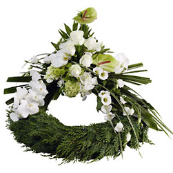 Denmark- Wreath from Flowers All Over.com 