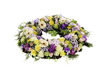 Denmark- Wreath from Flowers All Over.com 