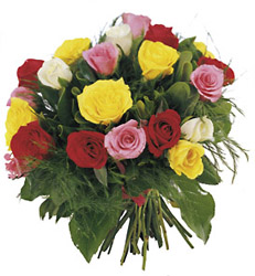 Bouquet of Roses in various colors from Flowers All Over.com 
