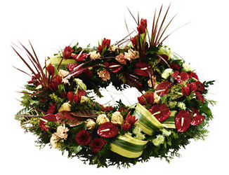 Hungary- Wreath from Flowers All Over.com 