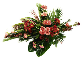 Hungary- Funeral Spray from Flowers All Over.com 
