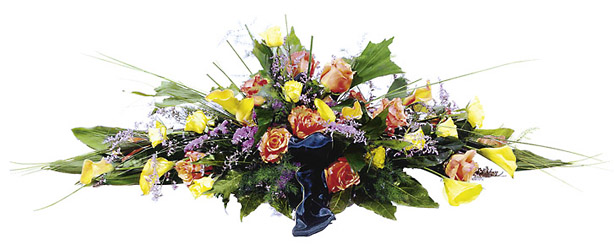 Italy- Funeral Spray from Flowers All Over.com 