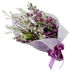 Japan- Pink & White Seasonal Arrangement from Flowers All Over.com 