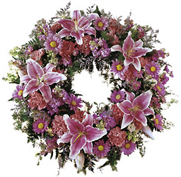 Ecuador-Loving Remembrance Wreath from Flowers All Over.com 