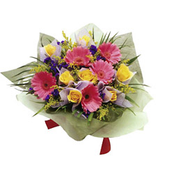 Singapore- Mixed Cut Flower Bouquet from Flowers All Over.com 